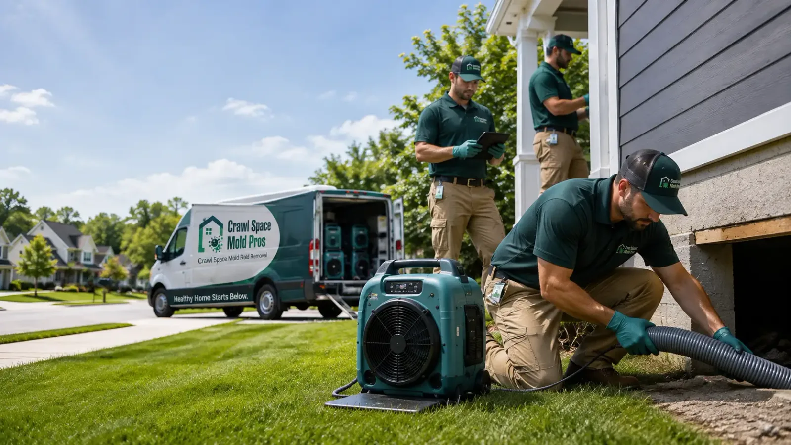 Crawl Space Mold Removal in Dunkerton, IA